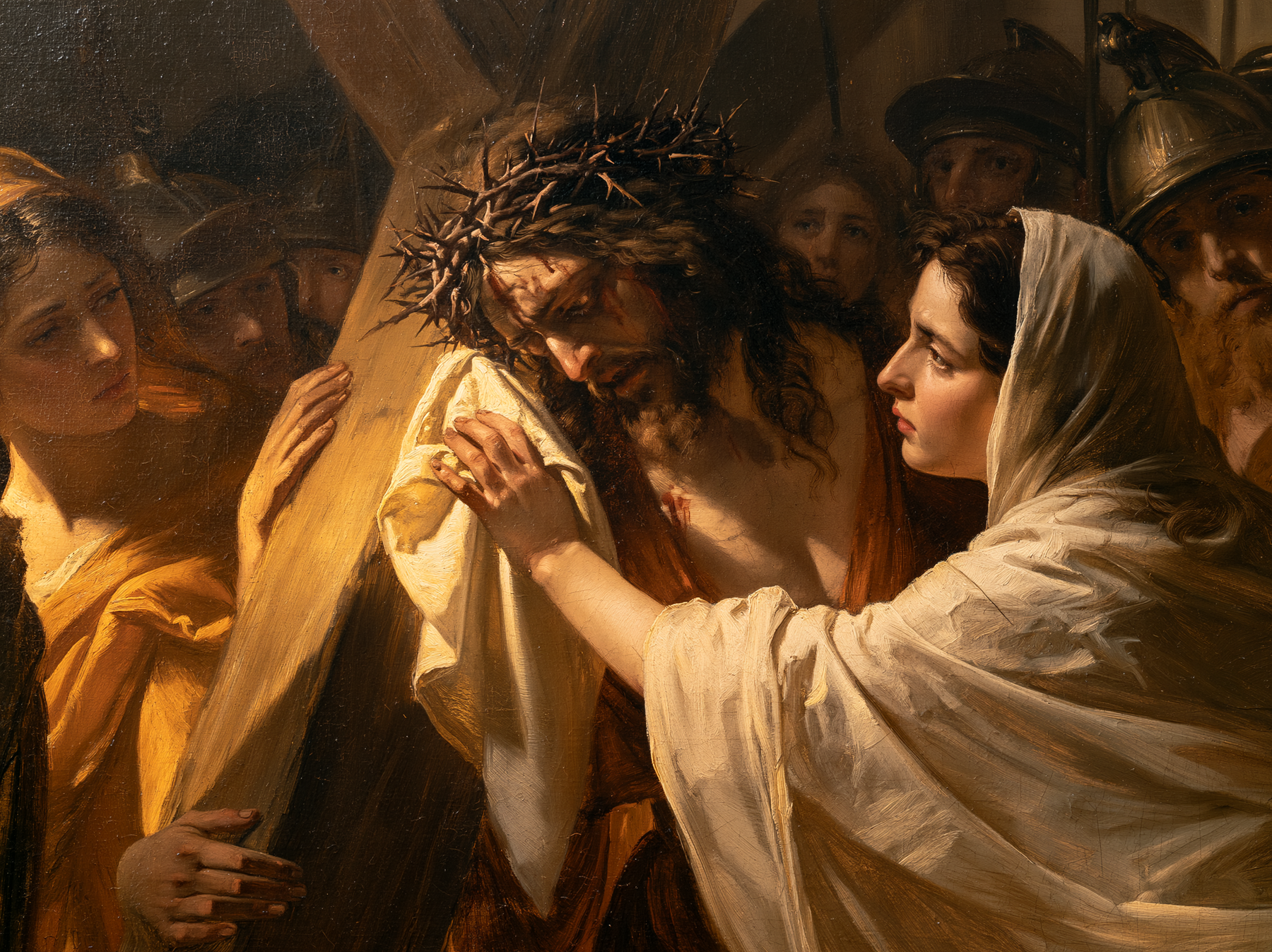 Le Chemin de croix — Véronique et le visage du Christ · Paysage n° 10 — aperçu de la finition sélectionnée