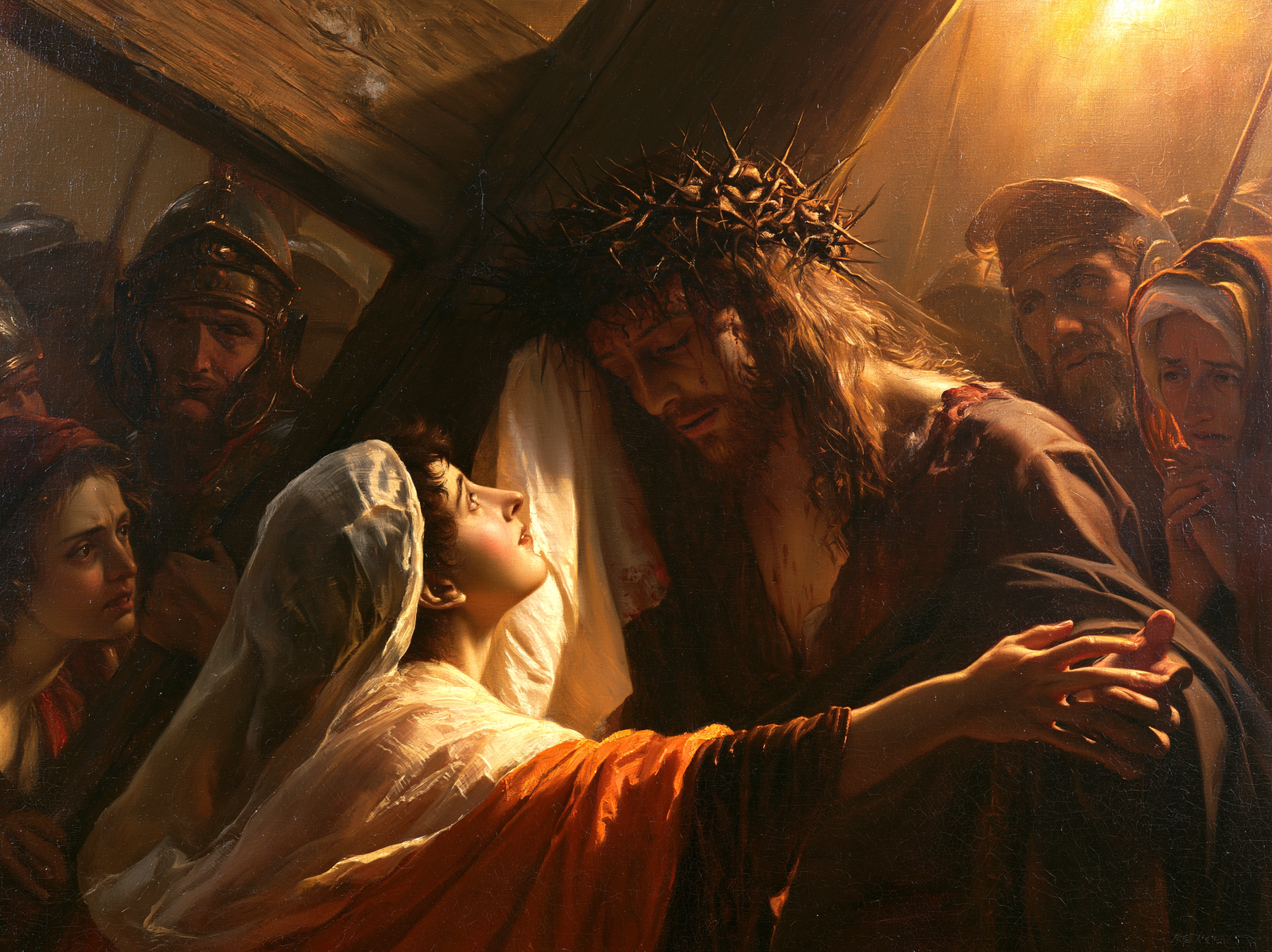 Le Chemin de croix — Véronique et le visage du Christ · Paysage n° 11 — aperçu de la finition sélectionnée