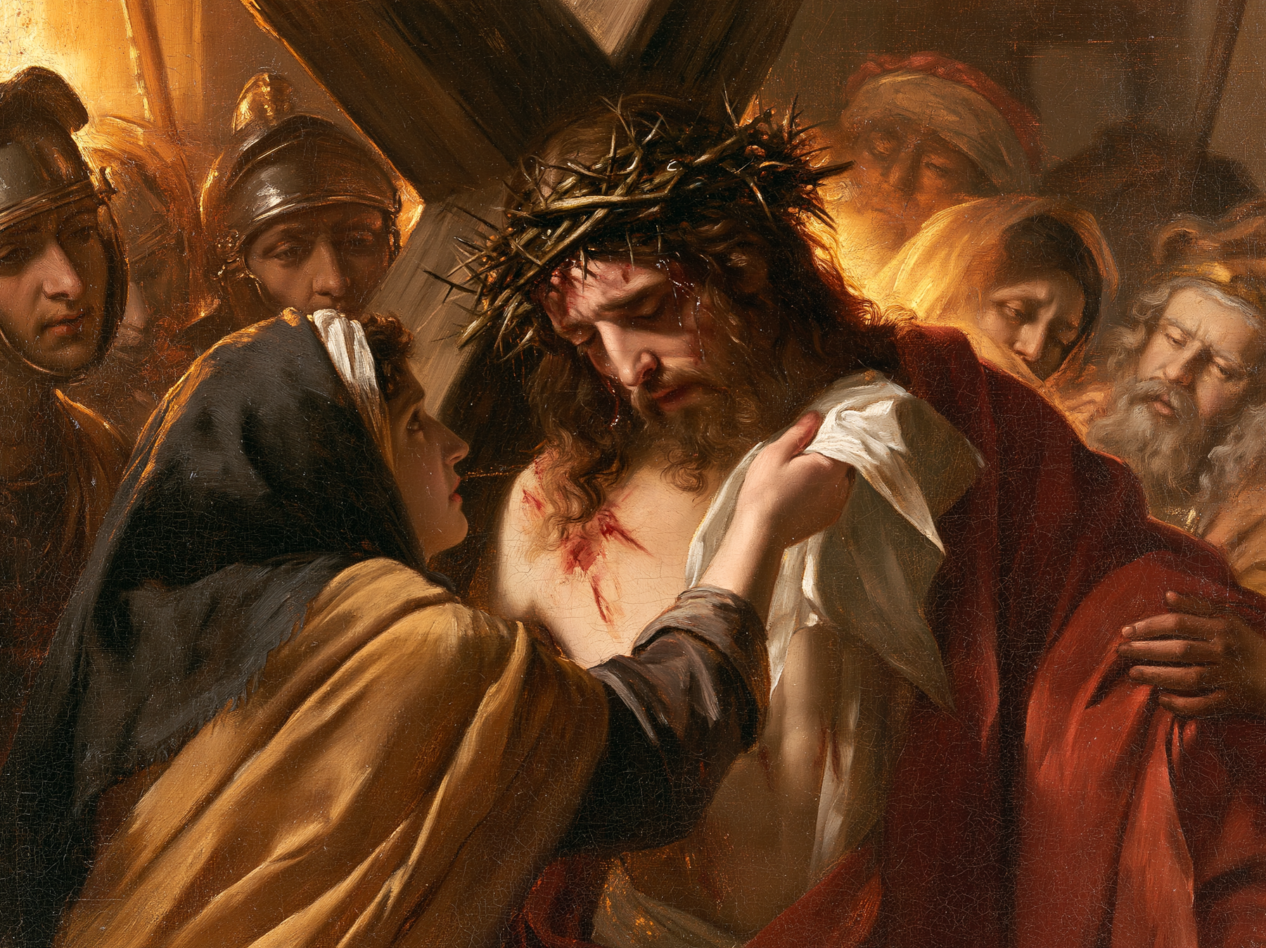 Le Chemin de croix — Véronique et le visage du Christ · Paysage n° 12 — aperçu de la finition sélectionnée
