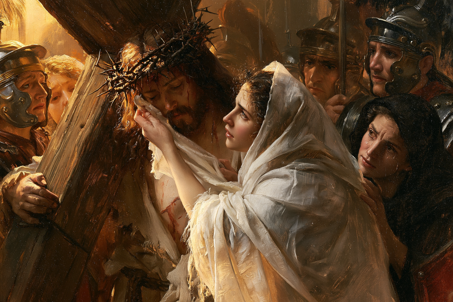 Le Chemin de croix — Véronique et le visage du Christ · Paysage n° 15 — aperçu de la finition sélectionnée
