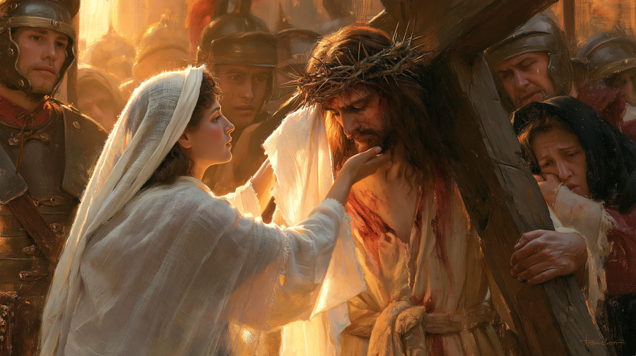Le Chemin de croix — Véronique et le visage du Christ · Paysage n° 16