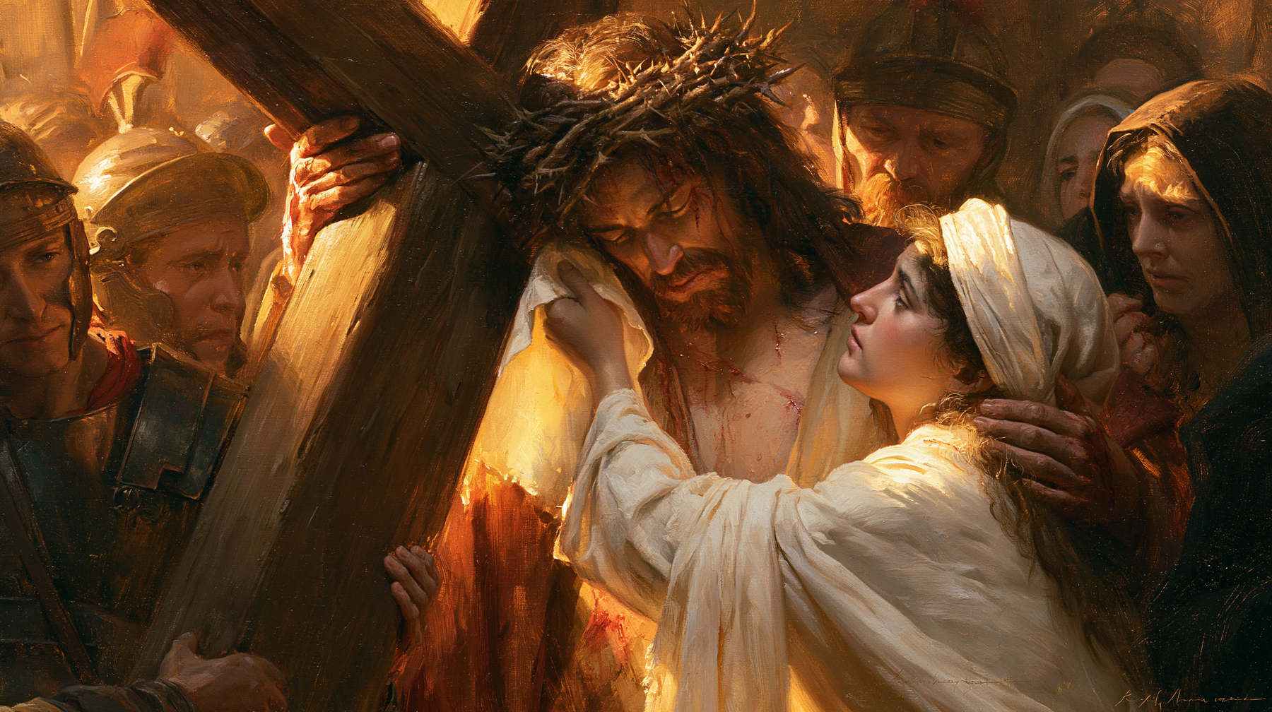 Le Chemin de croix — Véronique et le visage du Christ · Paysage n° 18 — aperçu de la finition sélectionnée