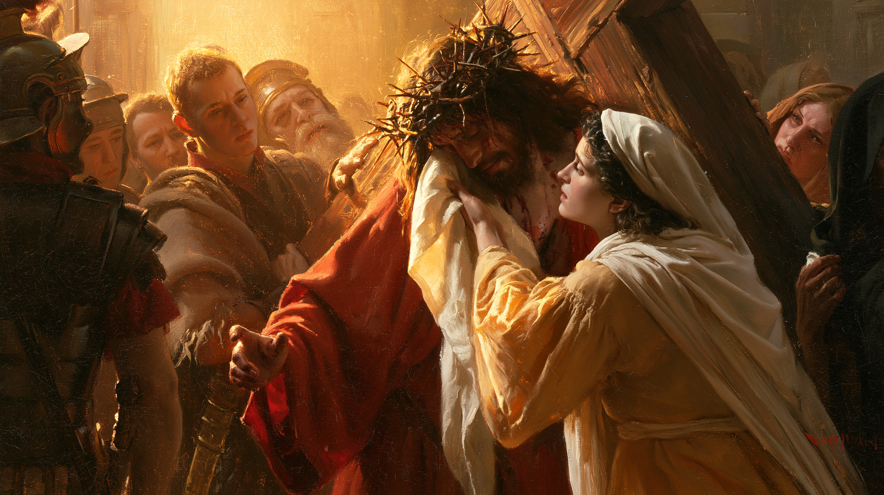 Le Chemin de croix — Véronique et le visage du Christ · Paysage n° 19 — aperçu de la finition sélectionnée