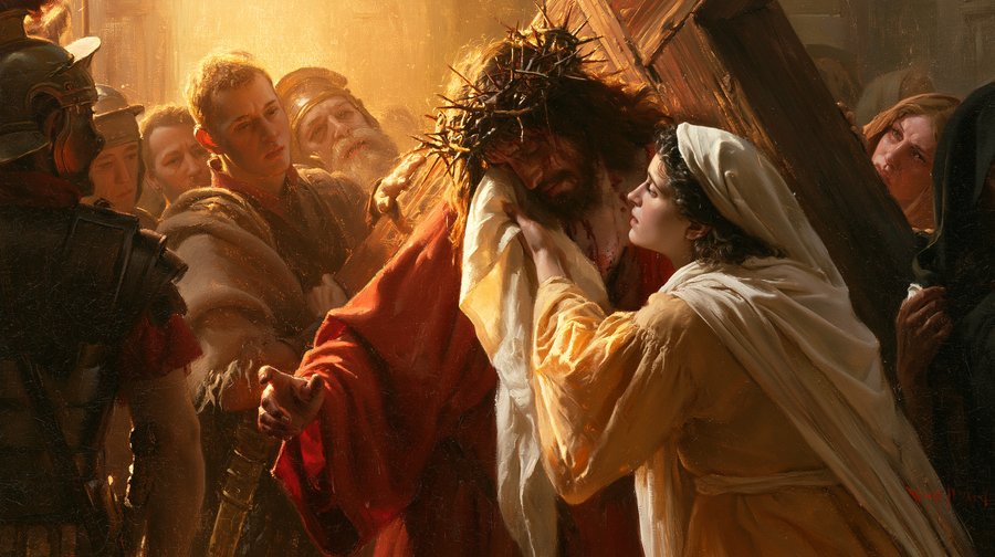 Le Chemin de croix — Véronique et le visage du Christ · Paysage n° 19
