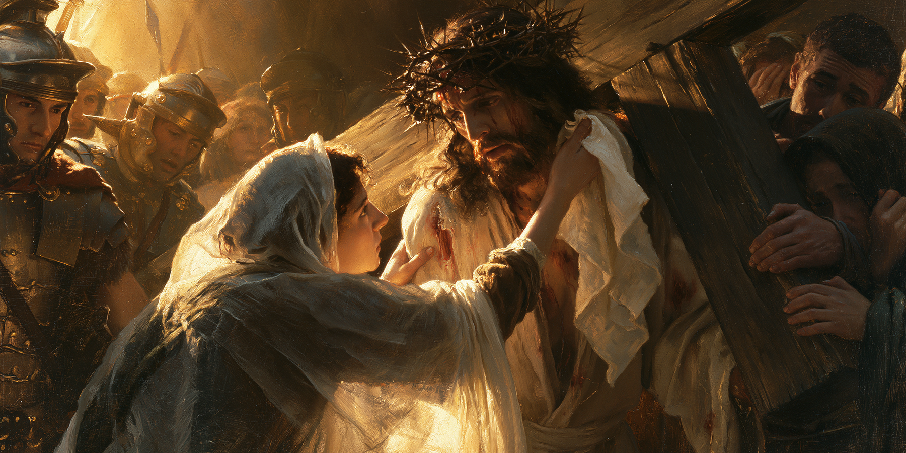 Le Chemin de croix — Véronique et le visage du Christ · Paysage n° 20 — aperçu de la finition sélectionnée