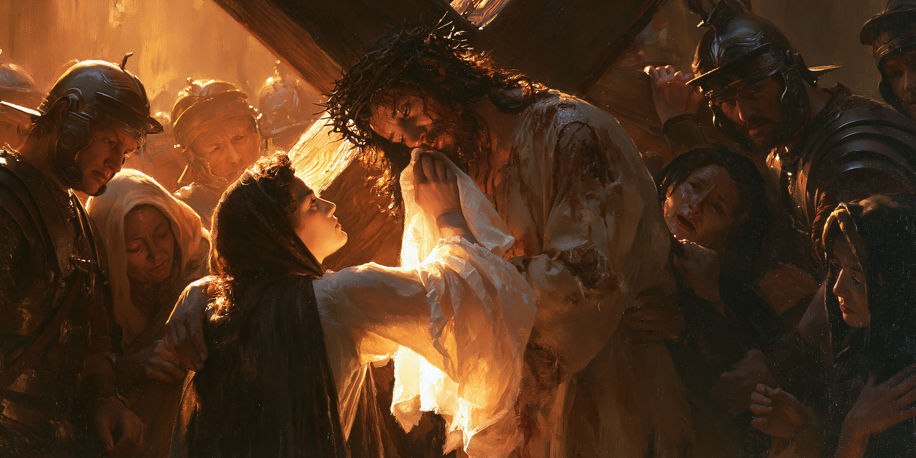 Le Chemin de croix — Véronique et le visage du Christ · Paysage n° 22 — aperçu de la finition sélectionnée