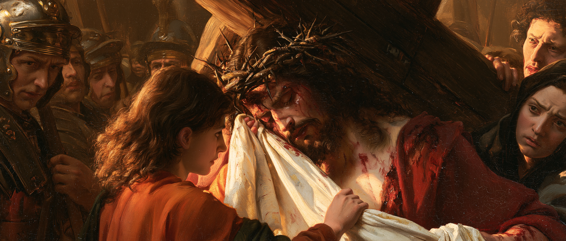 Le Chemin de croix — Véronique et le visage du Christ · Paysage n° 23 — aperçu de la finition sélectionnée