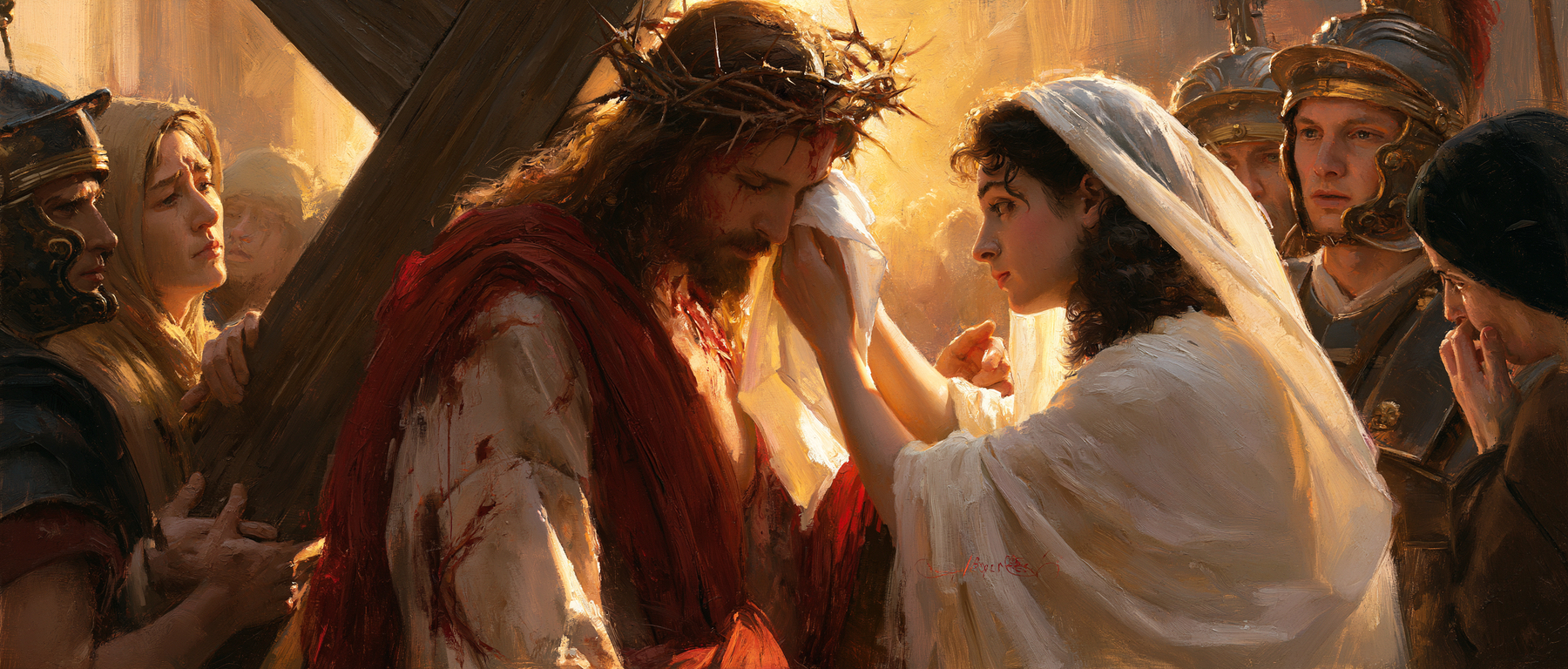 Le Chemin de croix — Véronique et le visage du Christ · Paysage n° 24 — aperçu de la finition sélectionnée