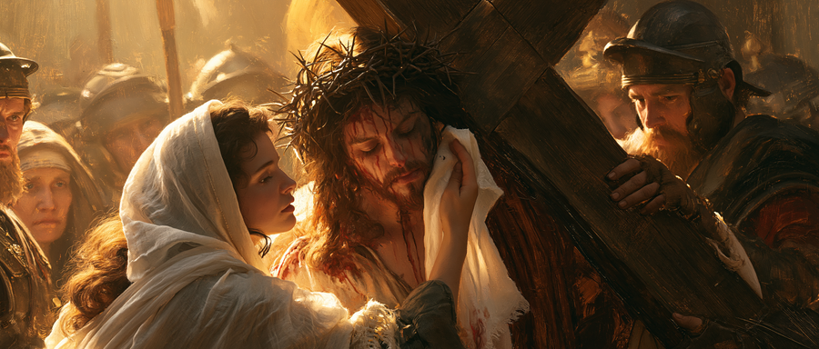 Le Chemin de croix — Véronique et le visage du Christ · Paysage n° 25