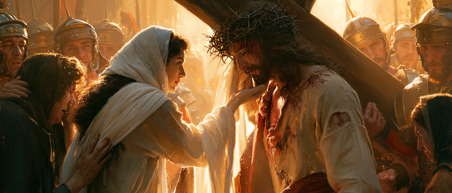 Le Chemin de croix — Véronique et le visage du Christ · Paysage n° 26