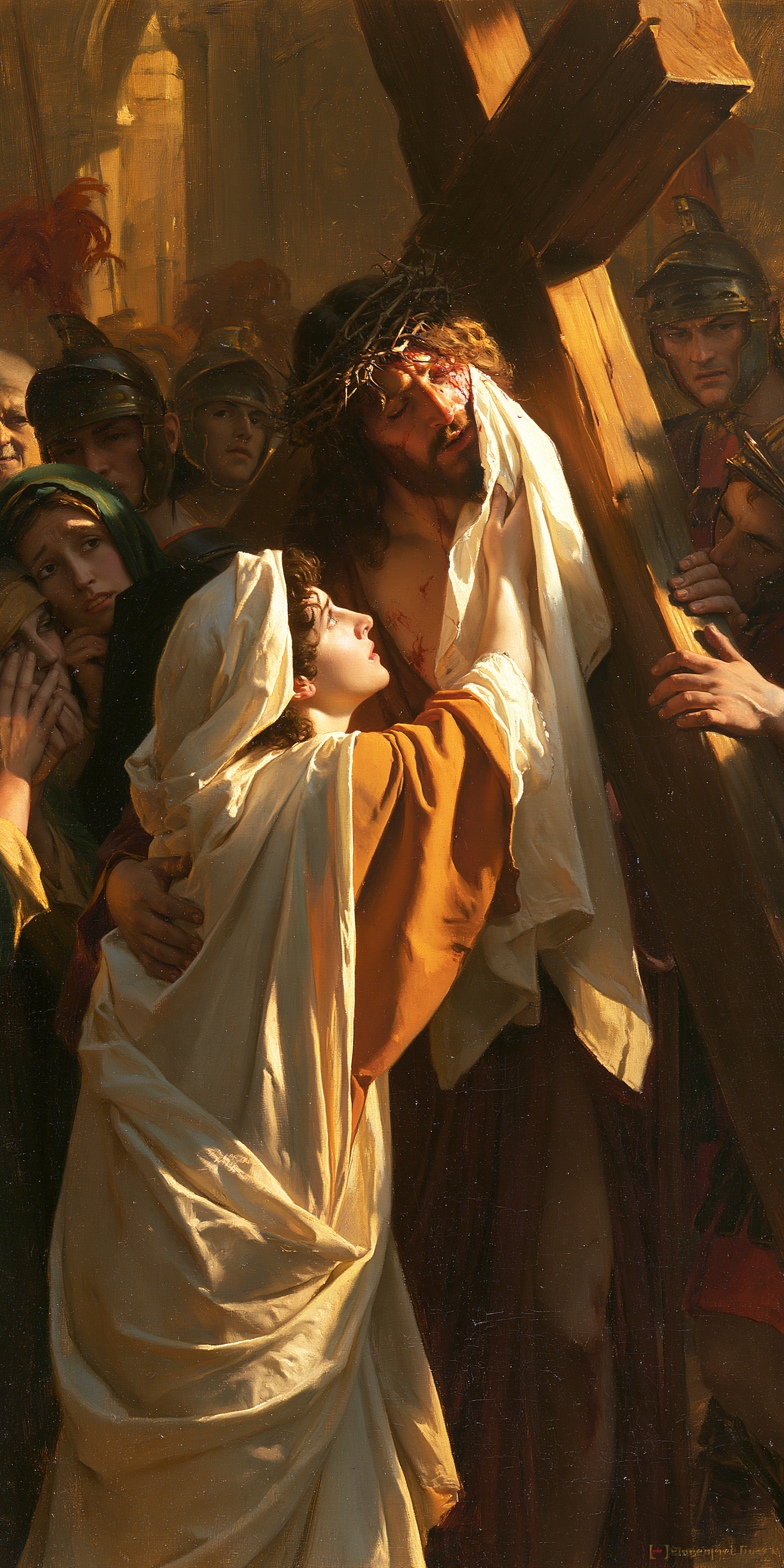 Le Chemin de croix — Véronique et le visage du Christ · Portrait n° 1 — aperçu de la finition sélectionnée