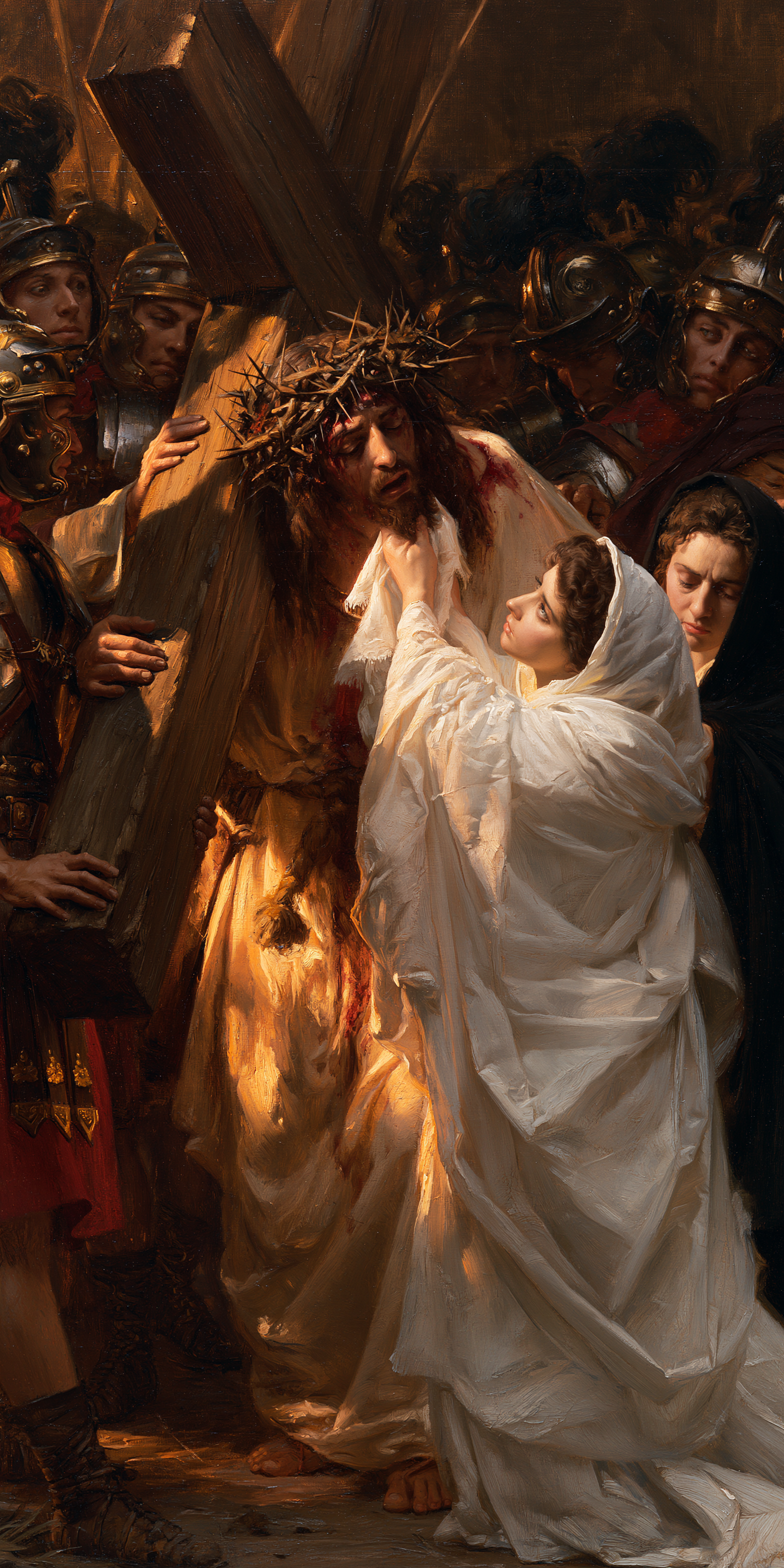 Le Chemin de croix — Véronique et le visage du Christ · Portrait n° 2 — aperçu de la finition sélectionnée