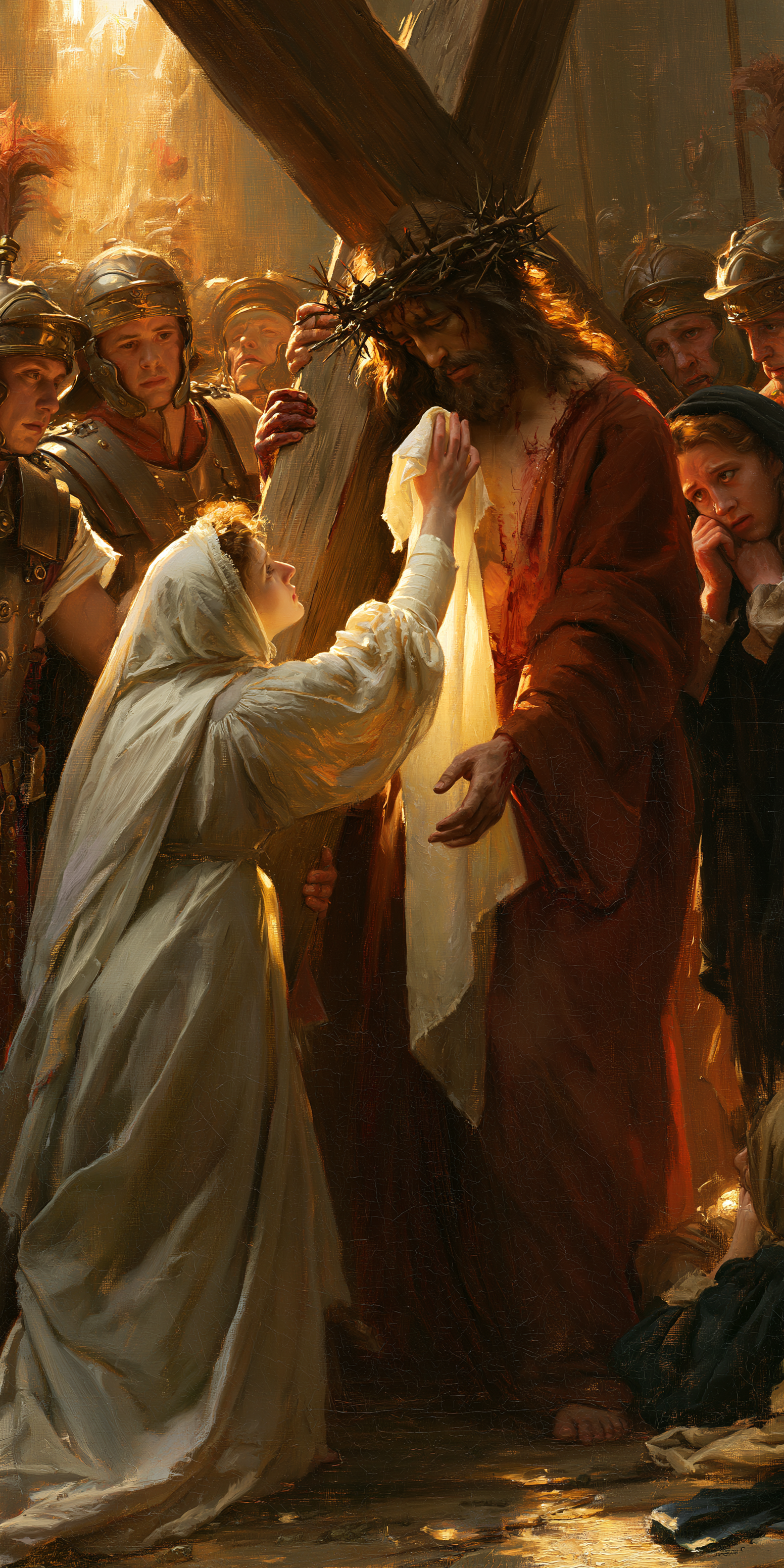 Le Chemin de croix — Véronique et le visage du Christ · Portrait n° 3 — aperçu de la finition sélectionnée