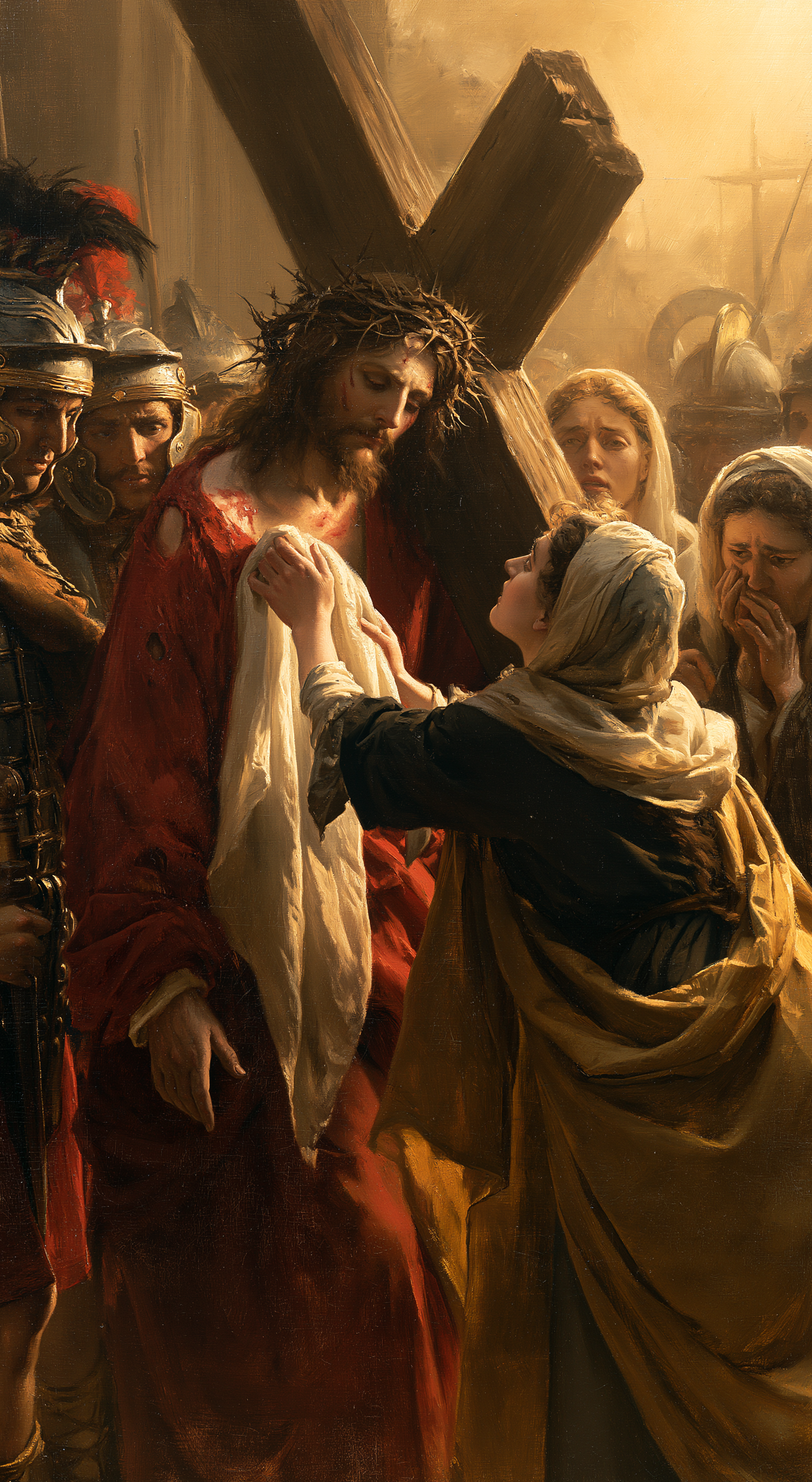 Le Chemin de croix — Véronique et le visage du Christ · Portrait n° 6 — aperçu de la finition sélectionnée