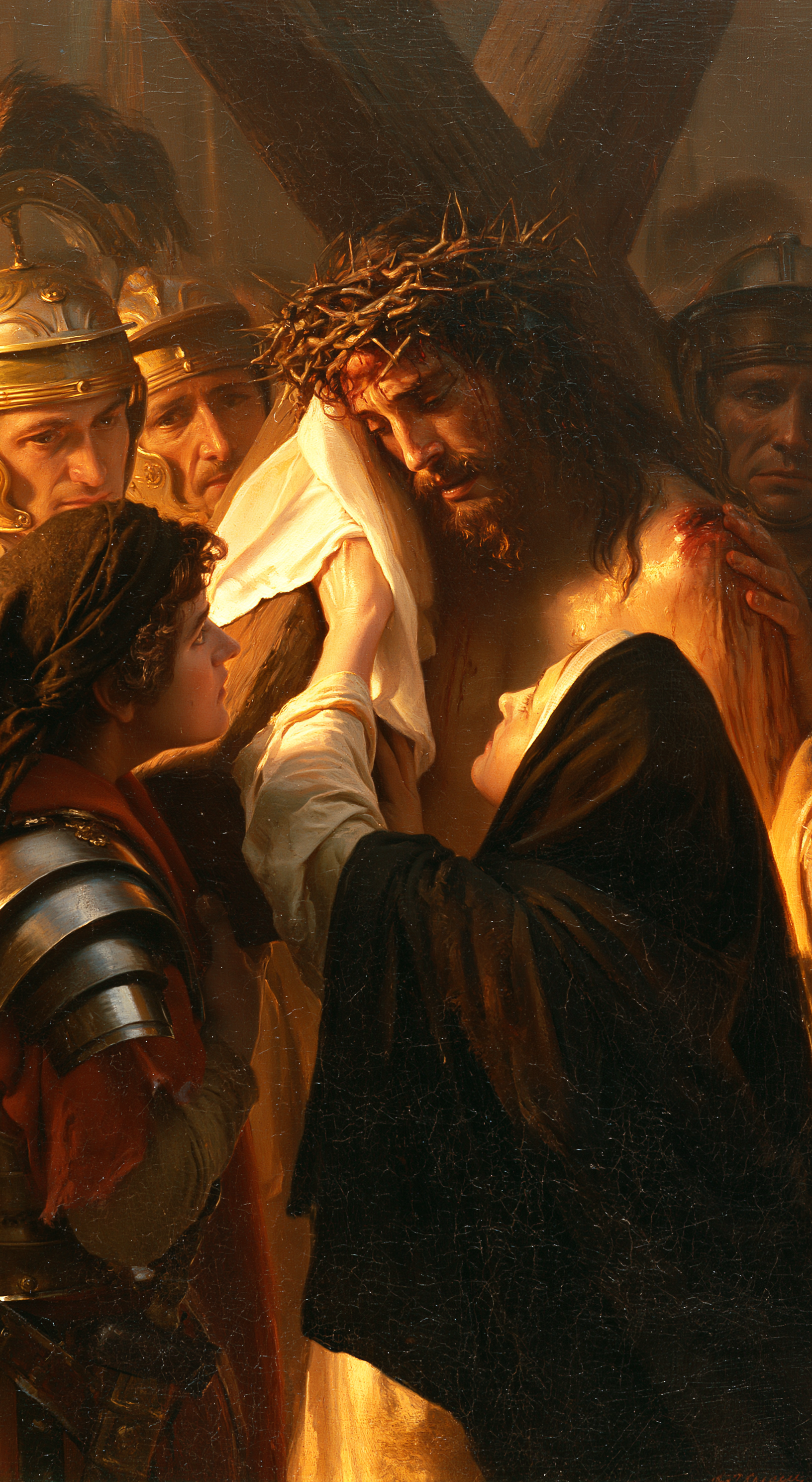 Le Chemin de croix — Véronique et le visage du Christ · Portrait n° 8 — aperçu de la finition sélectionnée