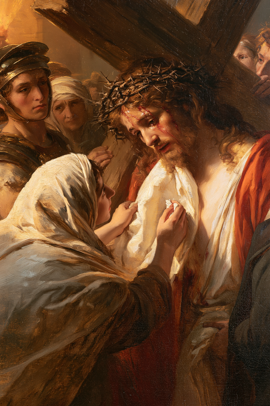 Le Chemin de croix — Véronique et le visage du Christ · Portrait n° 15