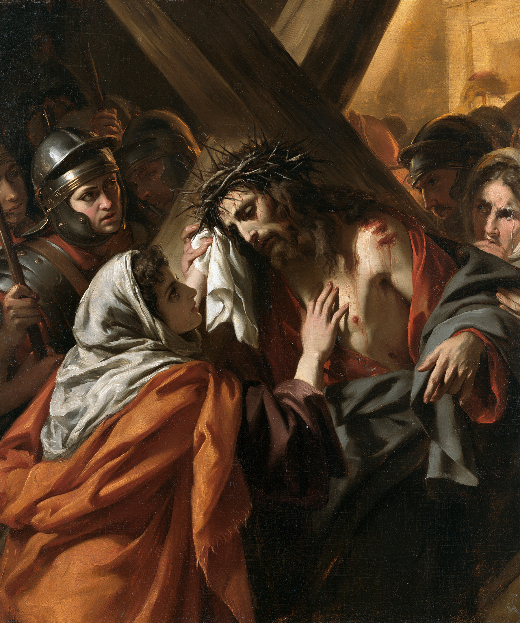 Le Chemin de croix — Véronique et le visage du Christ · Portrait n° 27 — aperçu de la finition sélectionnée