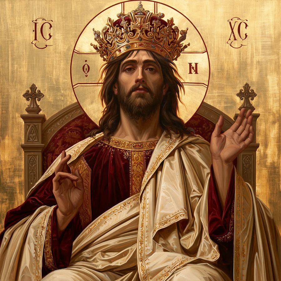 Jesus the King - Contemporary Byzantine · Square n° 6