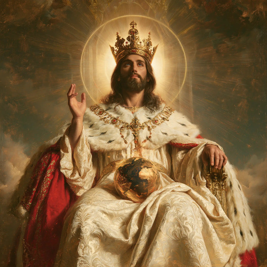 Jesus the King - The Globe of the World · Square n° 2
