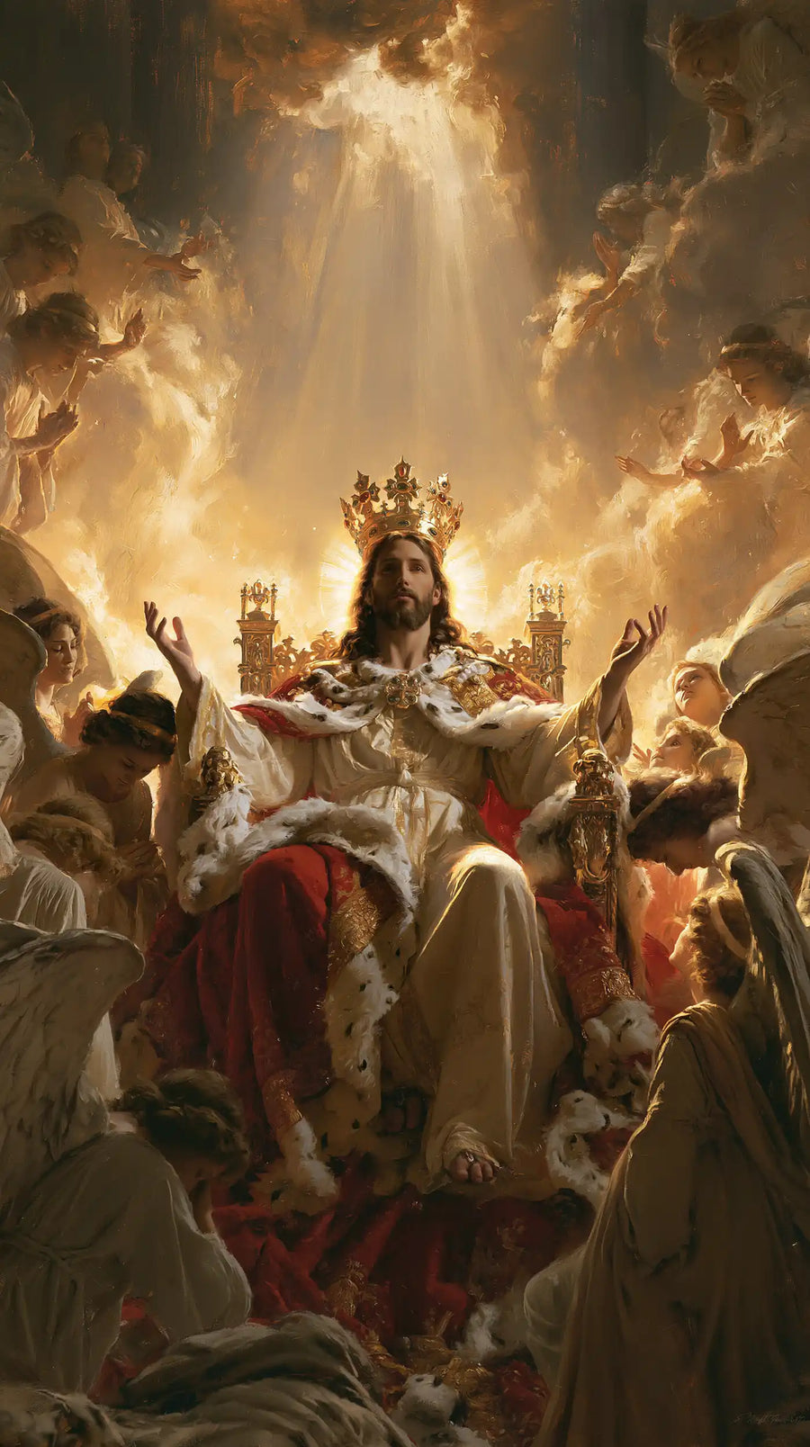Jesus the King - Jesus the King with Angels · Portrait n° 3