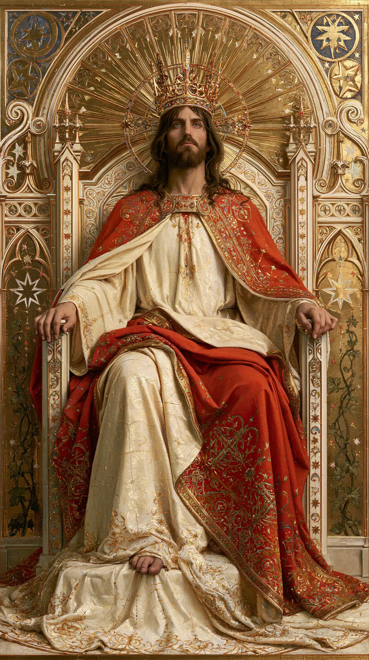Jesus the King - Sacred Art Nouveau · Portrait n° 4