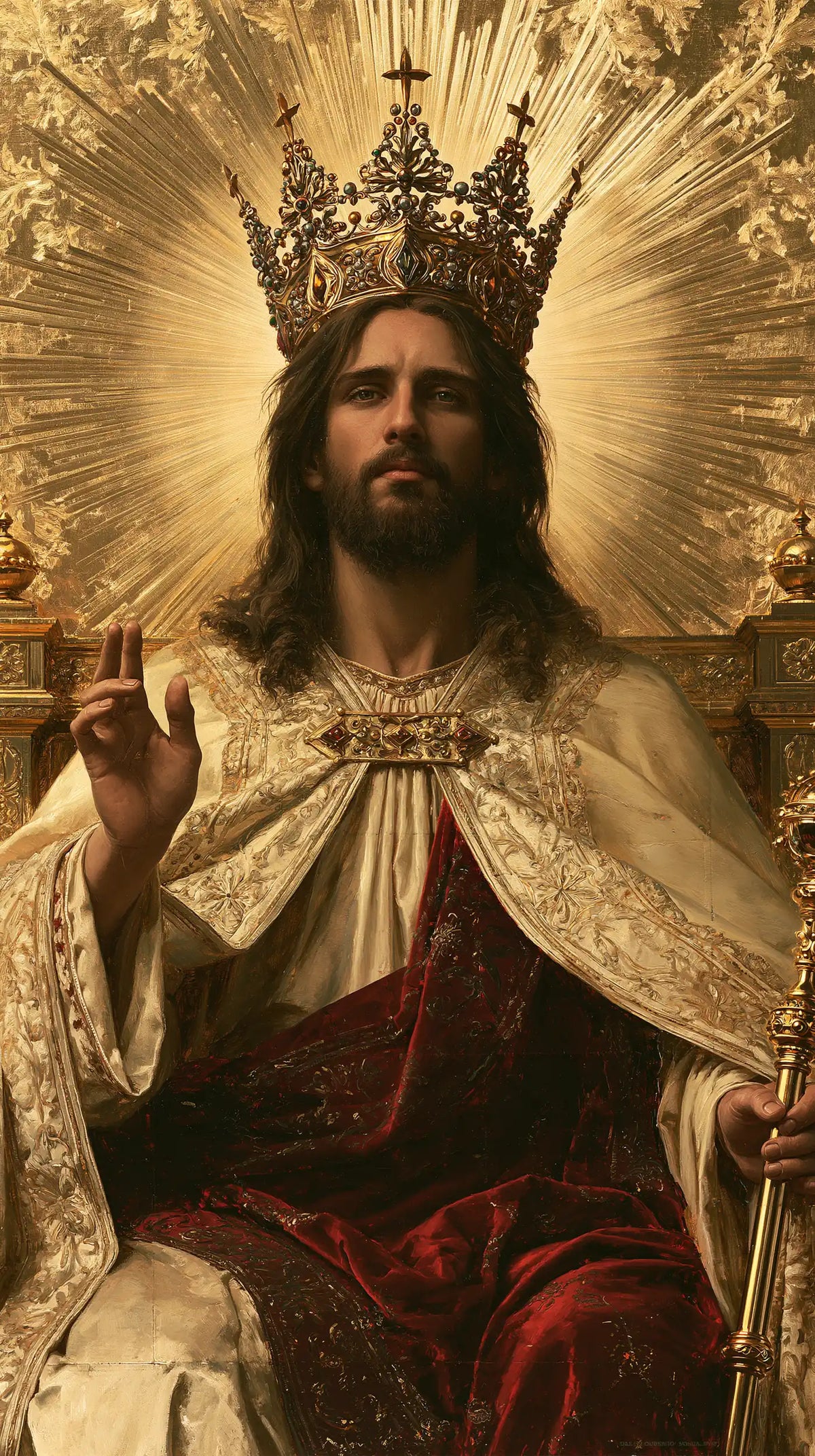 Jesus the King - Sacred Gold · Portrait n° 6