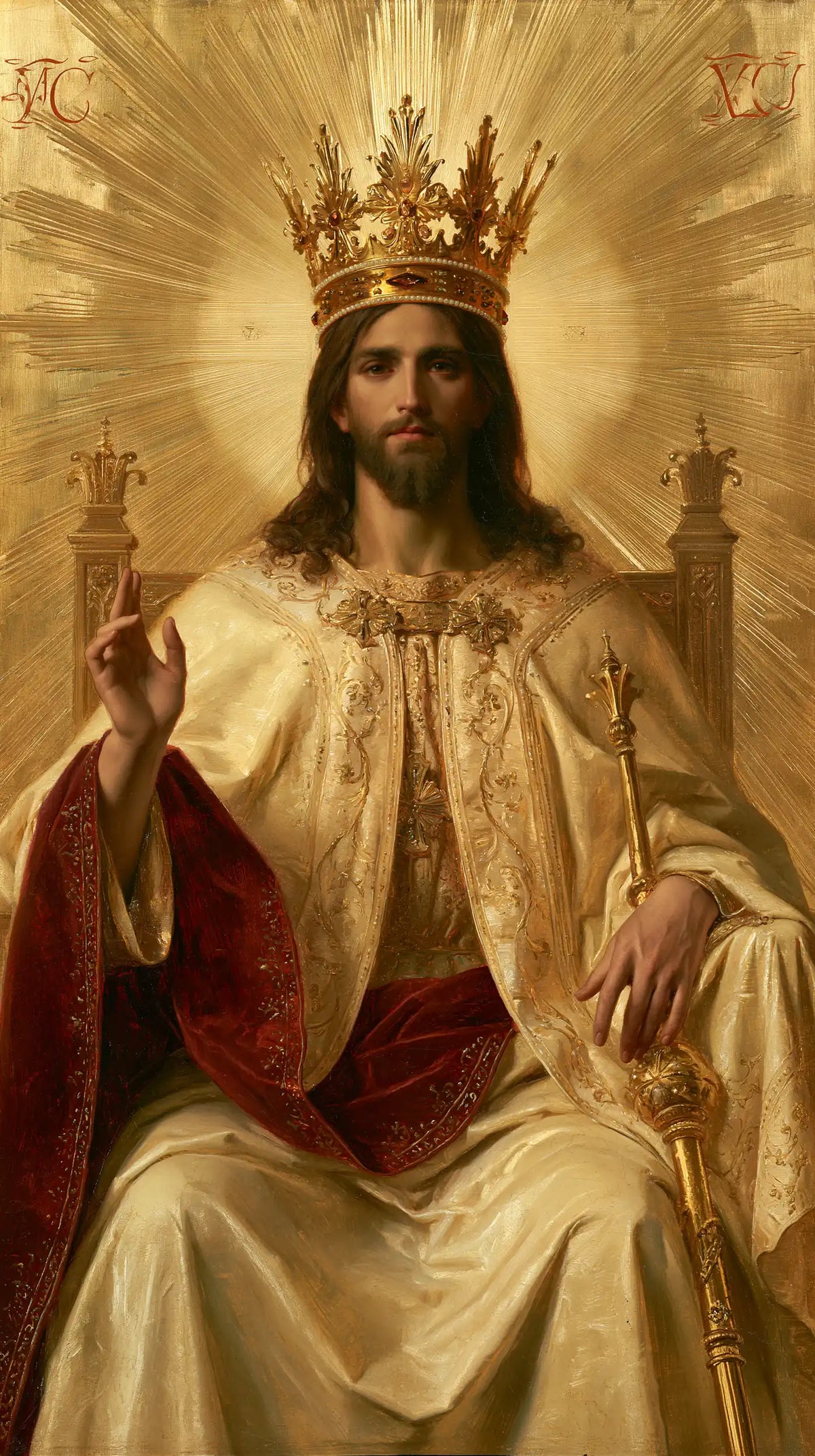 Jesus the King - Sacred Gold · Portrait n° 8