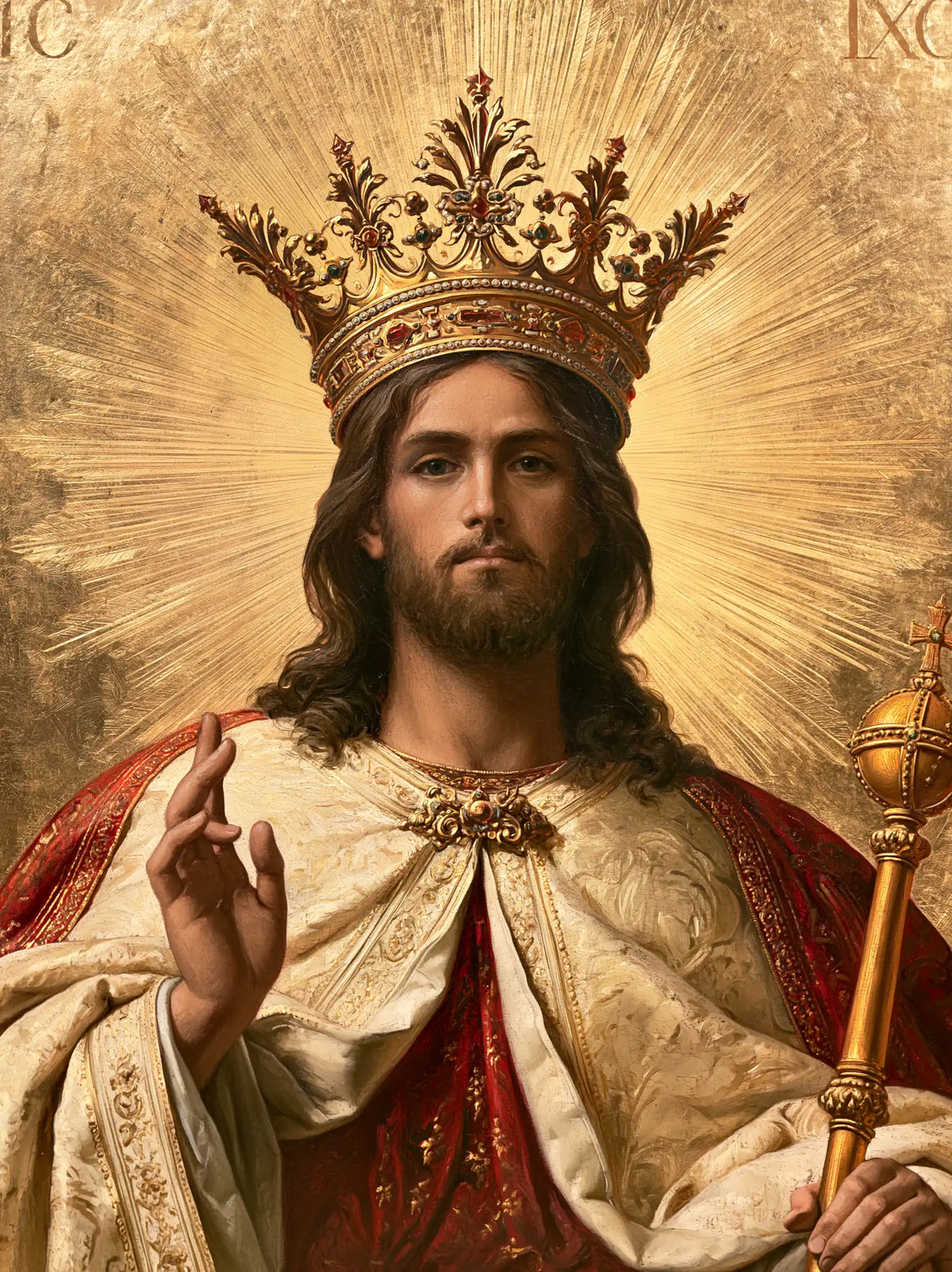 Jesus the King - Sacred Gold · Portrait n° 10