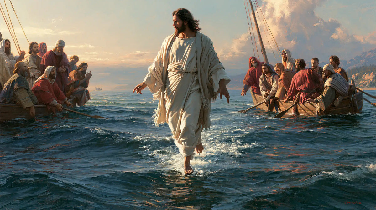 Jesus Walking on Water — The White Passage between the Two Masts