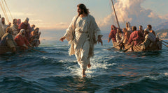 Jesus Walking on Water — The White Passage between the Two Masts