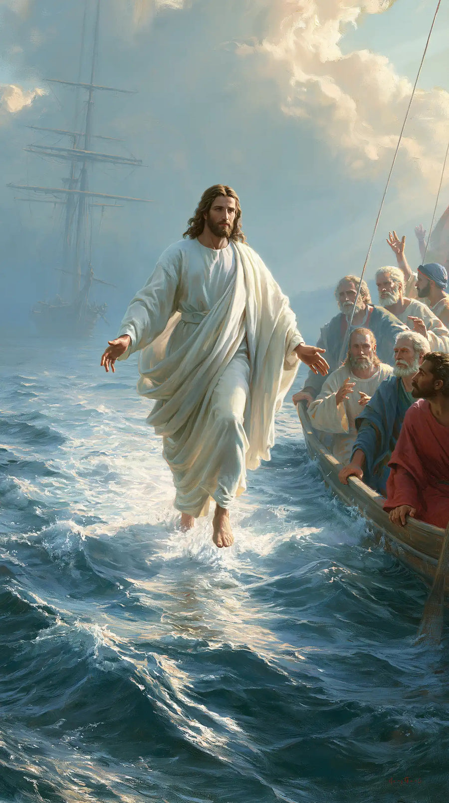 Jesus Walking on Water - Florentine Renaissance · Portrait n° 10