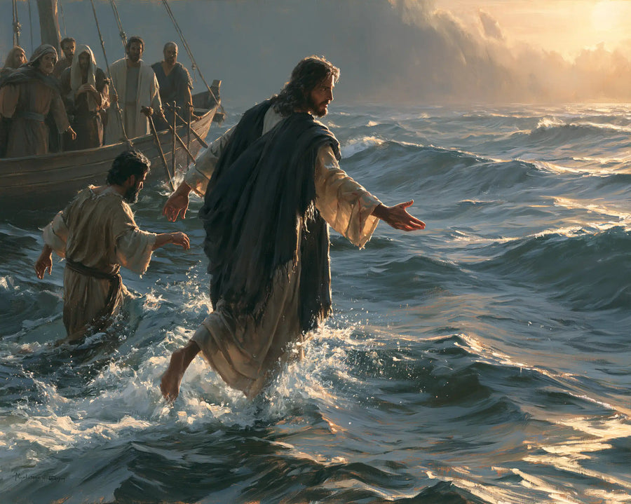 Jesus Walking on Water - Jesus Calls Peter · Landscape n° 13