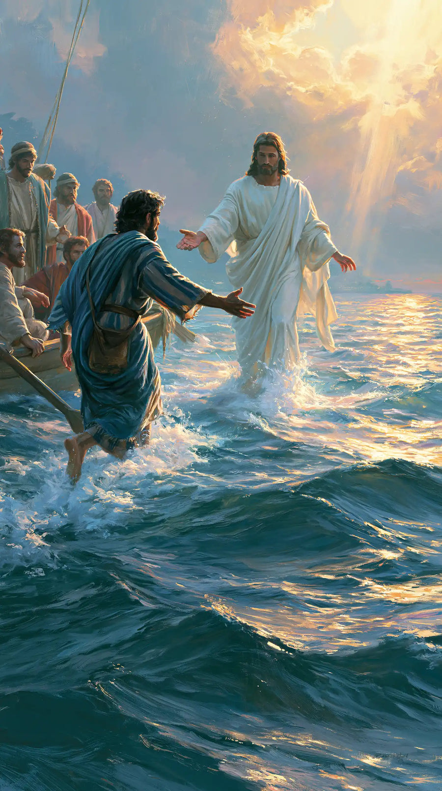 Jesus Walking on Water - Jesus Calls Peter · Portrait n° 6