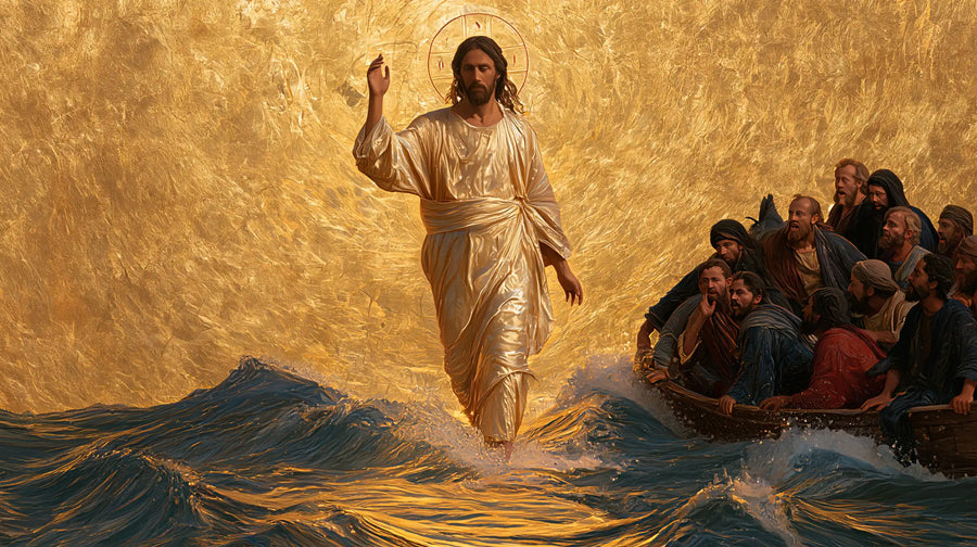 Jesus Walking on Water - Sacred Gold · Landscape n° 2