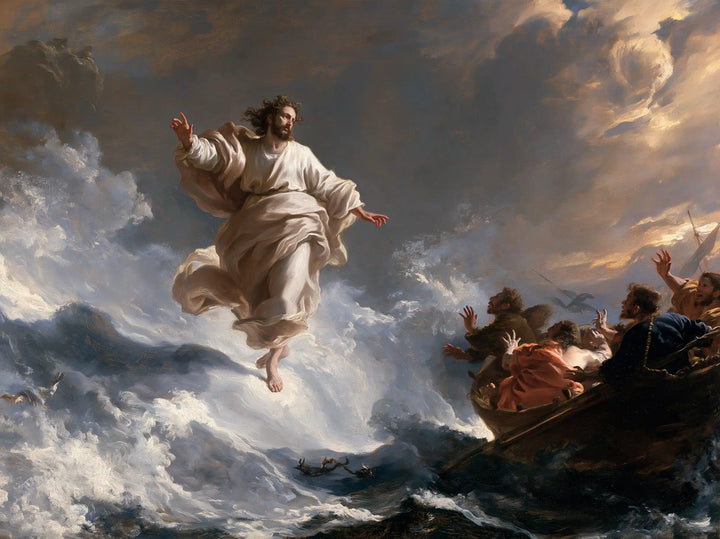 Jesus Walking on Water — The Pale Robe at the Summit of Turmoil