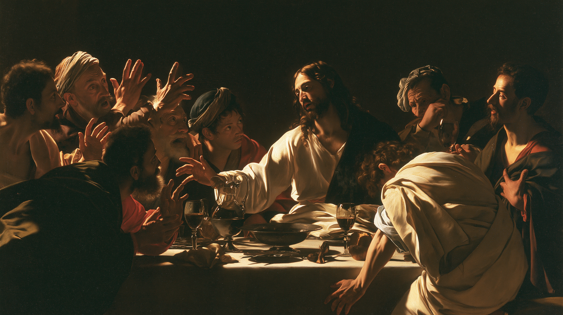 La Cène — Caravage — ténébrisme n° 3 — aperçu de la finition sélectionnée