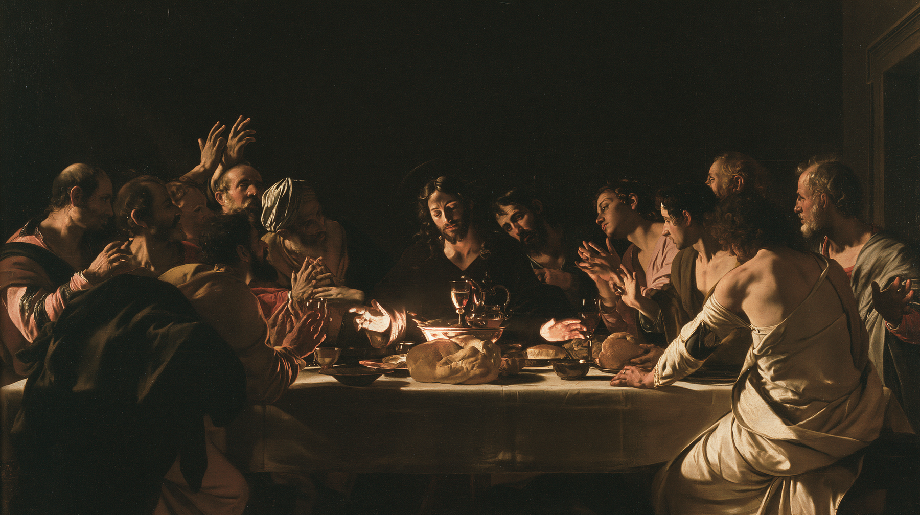 La Cène — Caravage — ténébrisme n° 8 — aperçu de la finition sélectionnée