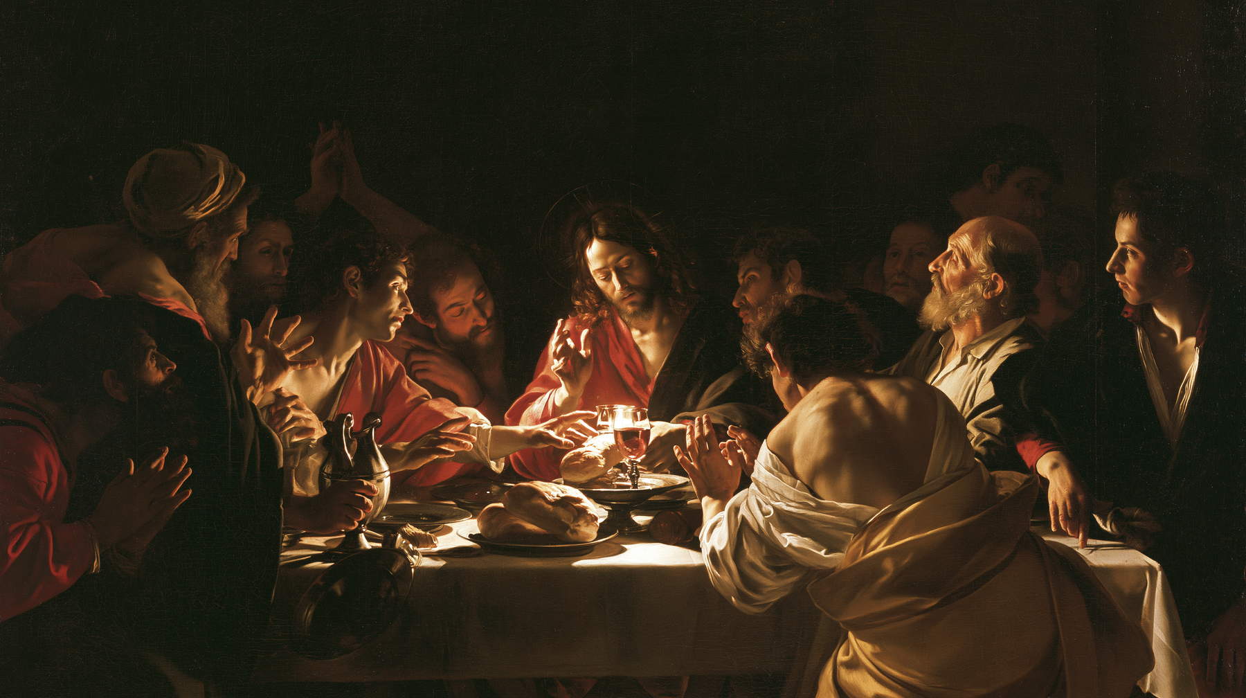 La Cène — Caravage — ténébrisme n° 10 — aperçu de la finition sélectionnée