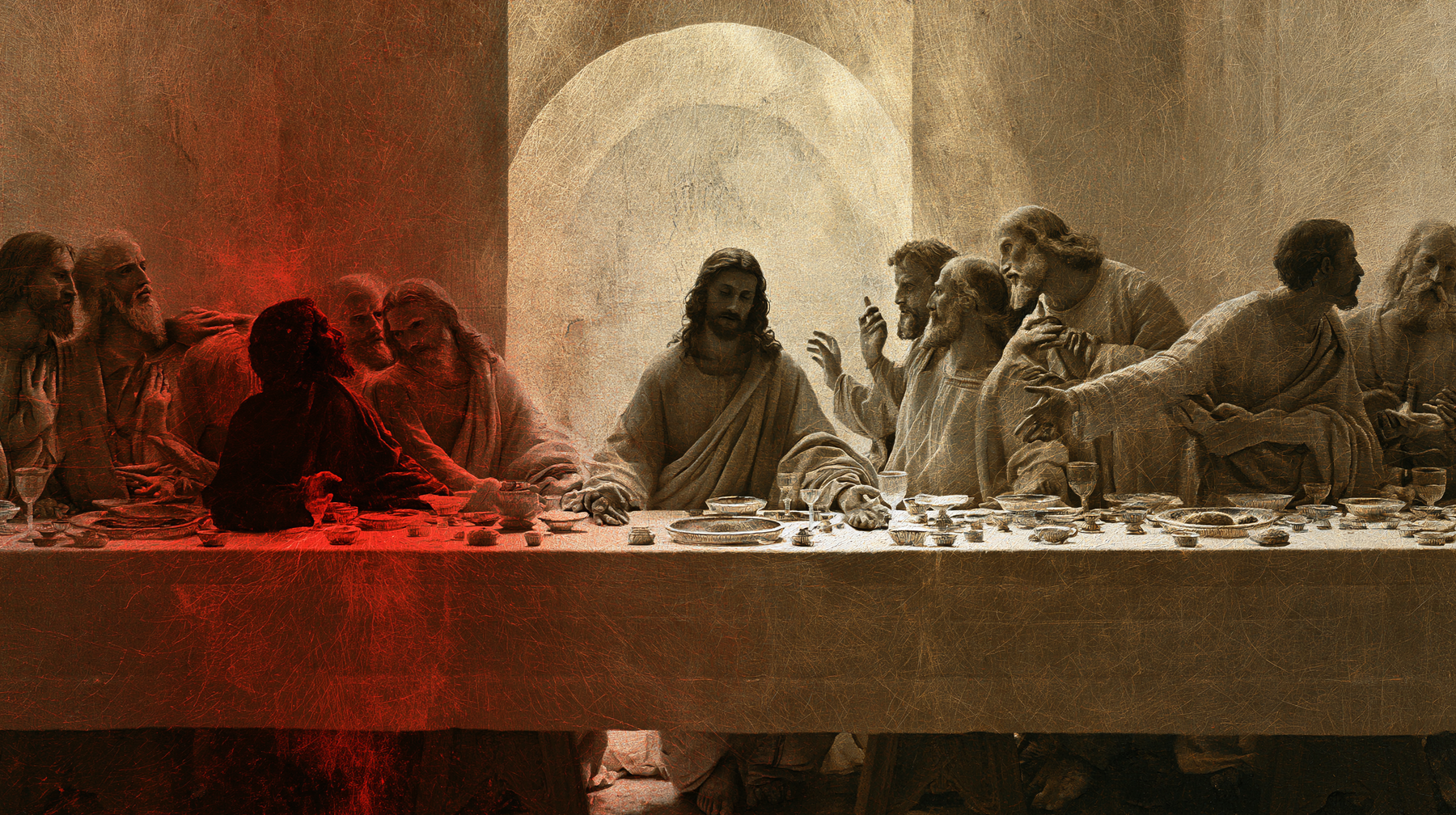 La Cène — Rouge du sacrifice n° 1 — aperçu de la finition sélectionnée