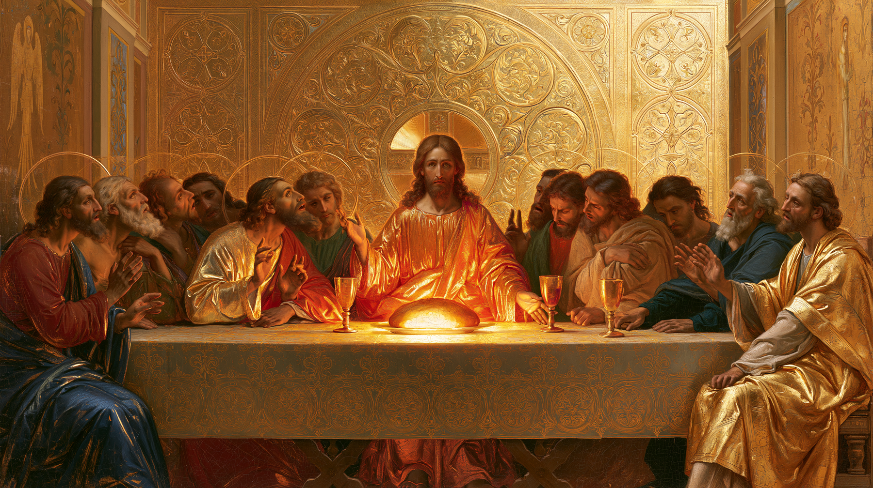 La Cène — Sacré doré n° 4 — aperçu de la finition sélectionnée