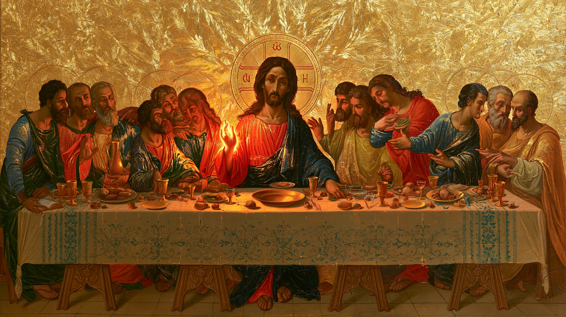 La Cène — Sacré doré n° 12 — aperçu de la finition sélectionnée