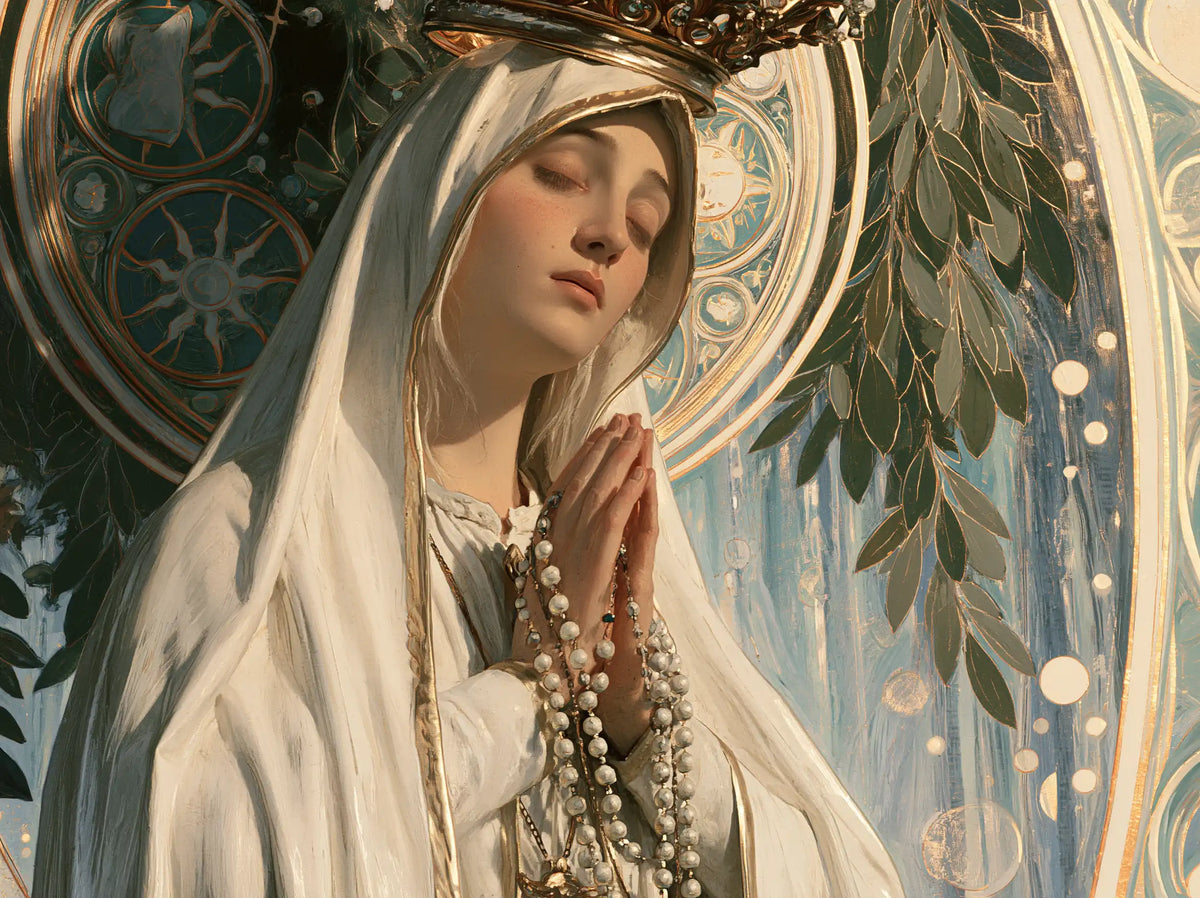 Our Lady of Fatima – Sacred Art Nouveau · Landscape no. 5