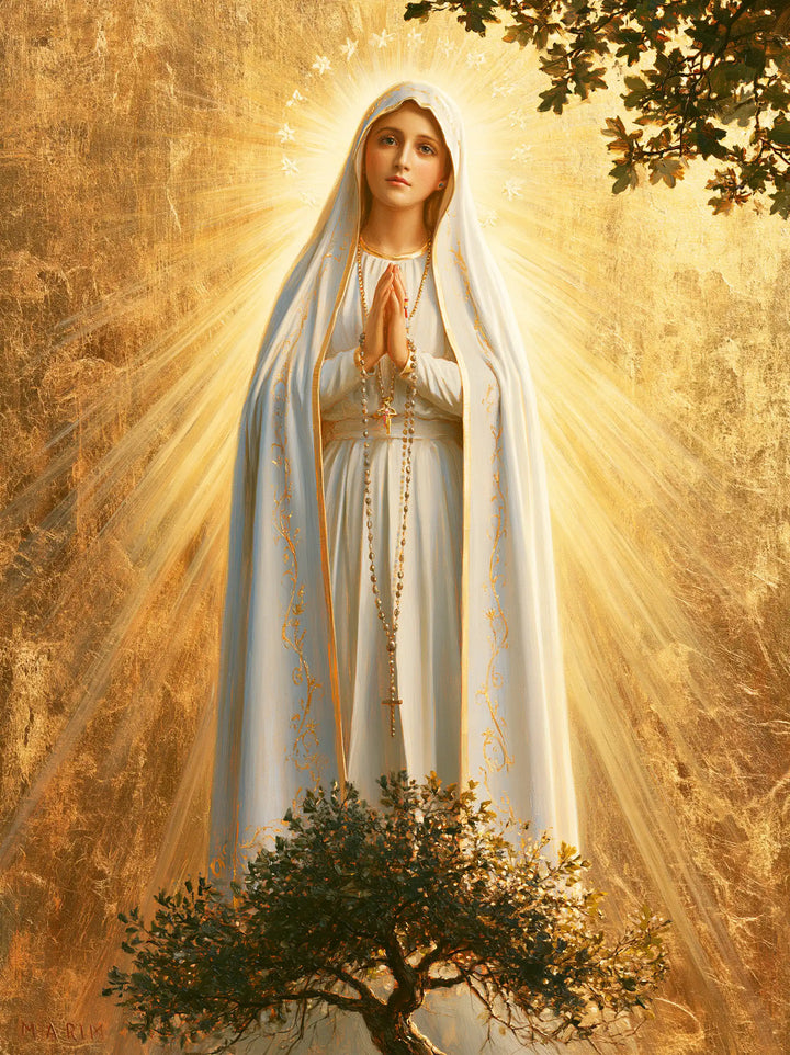 Our Lady of Fatima – Sacred Gold · Portrait no. 6