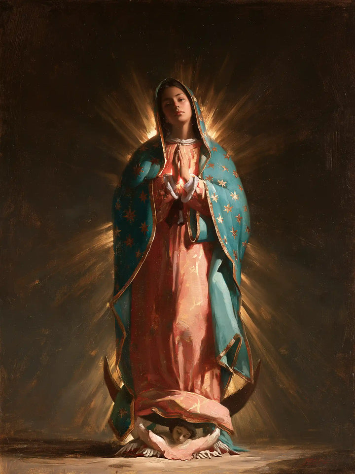 Our Lady of Guadalupe – Caravaggio Tenebrism · Portrait no. 7
