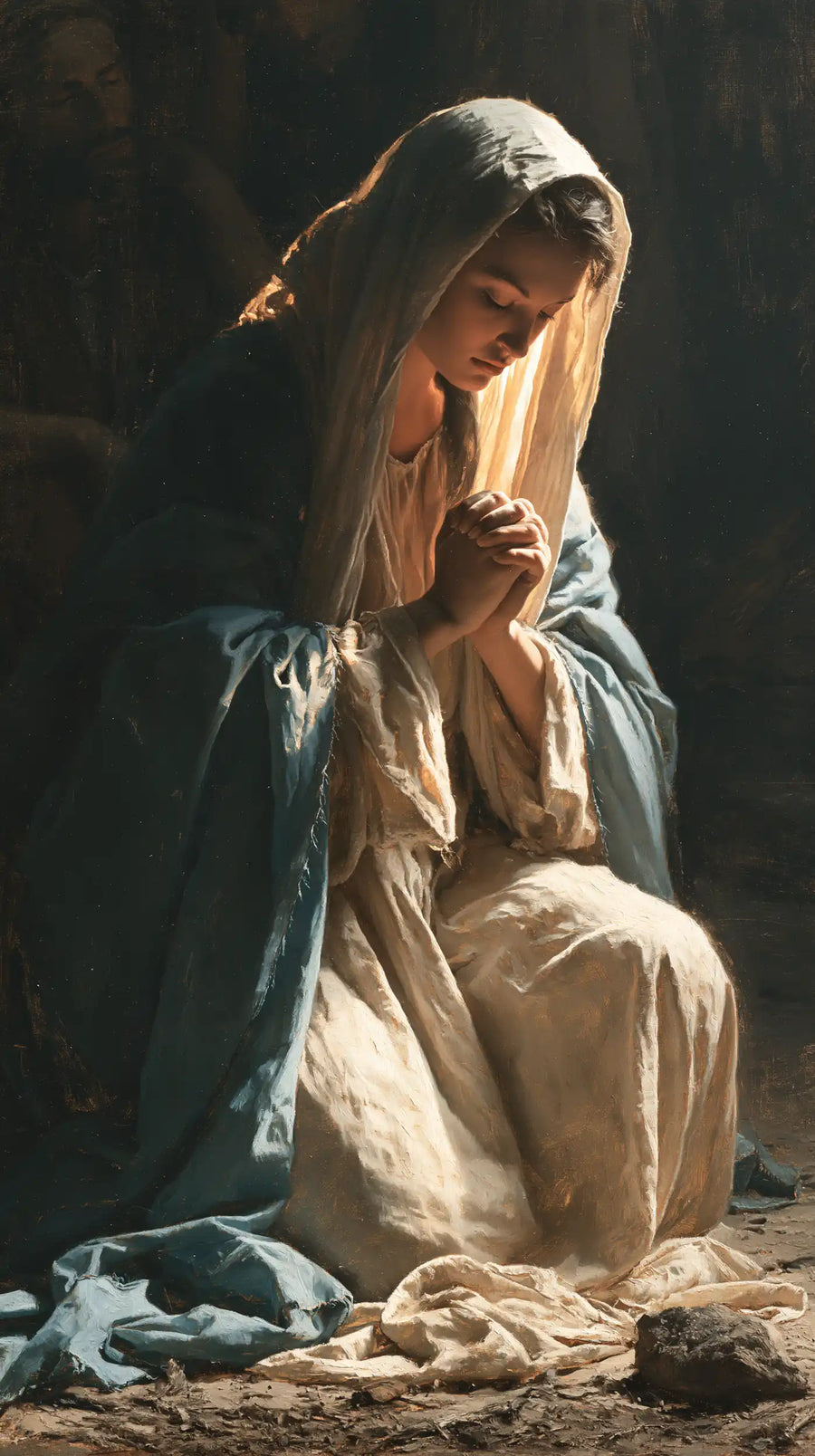 Virgin Mary in Prayer - Mary in Divine Light · Portrait n° 28