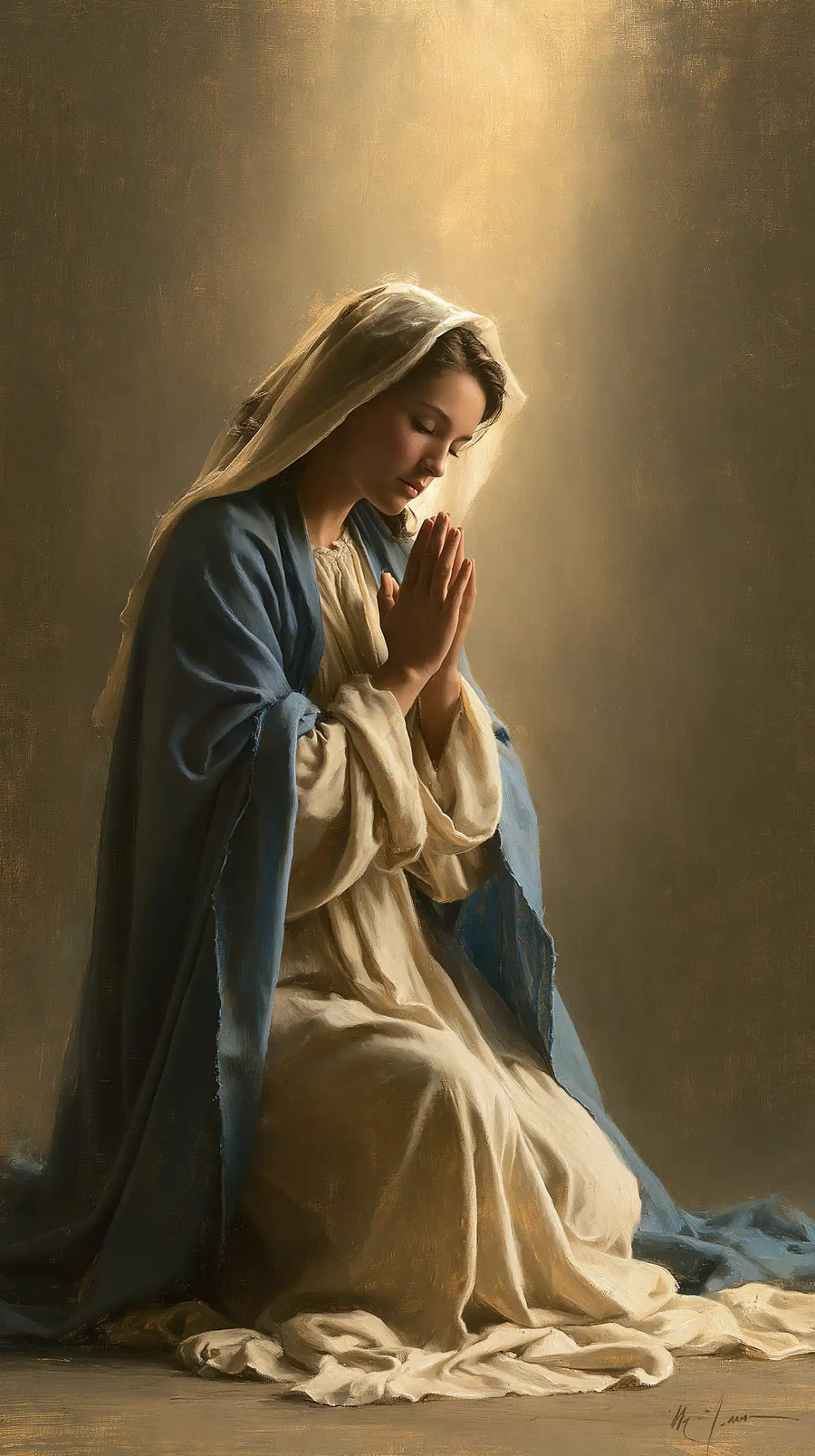 Virgin Mary in Prayer - Mary in Divine Light · Portrait n° 39