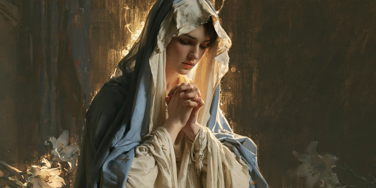 Virgin Mary in Prayer - Symbolist · Landscape n° 25