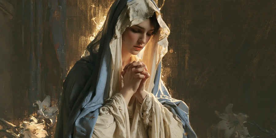 Virgin Mary in Prayer - Symbolist · Landscape n° 25