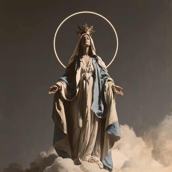 Mary Queen of Heaven - Contemporary Minimalism · Square n° 4