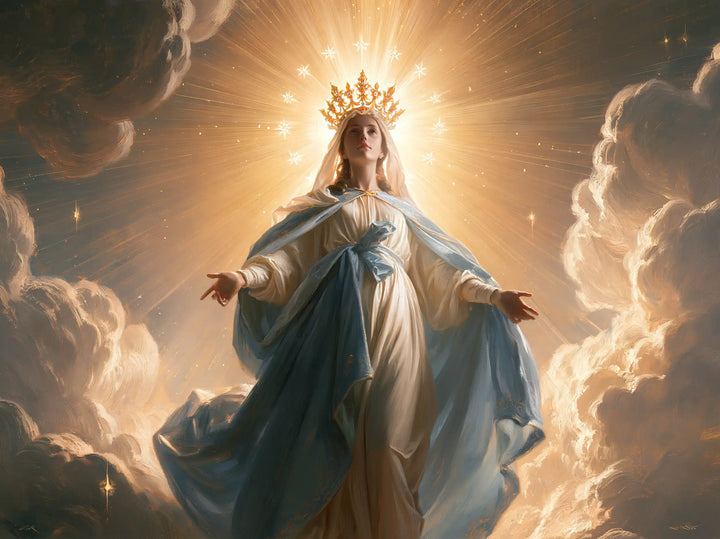 Mary Queen of Heaven - Mary before Heavenly Light · Landscape n° 3